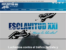 Tablet Screenshot of esclavitudxxi.org